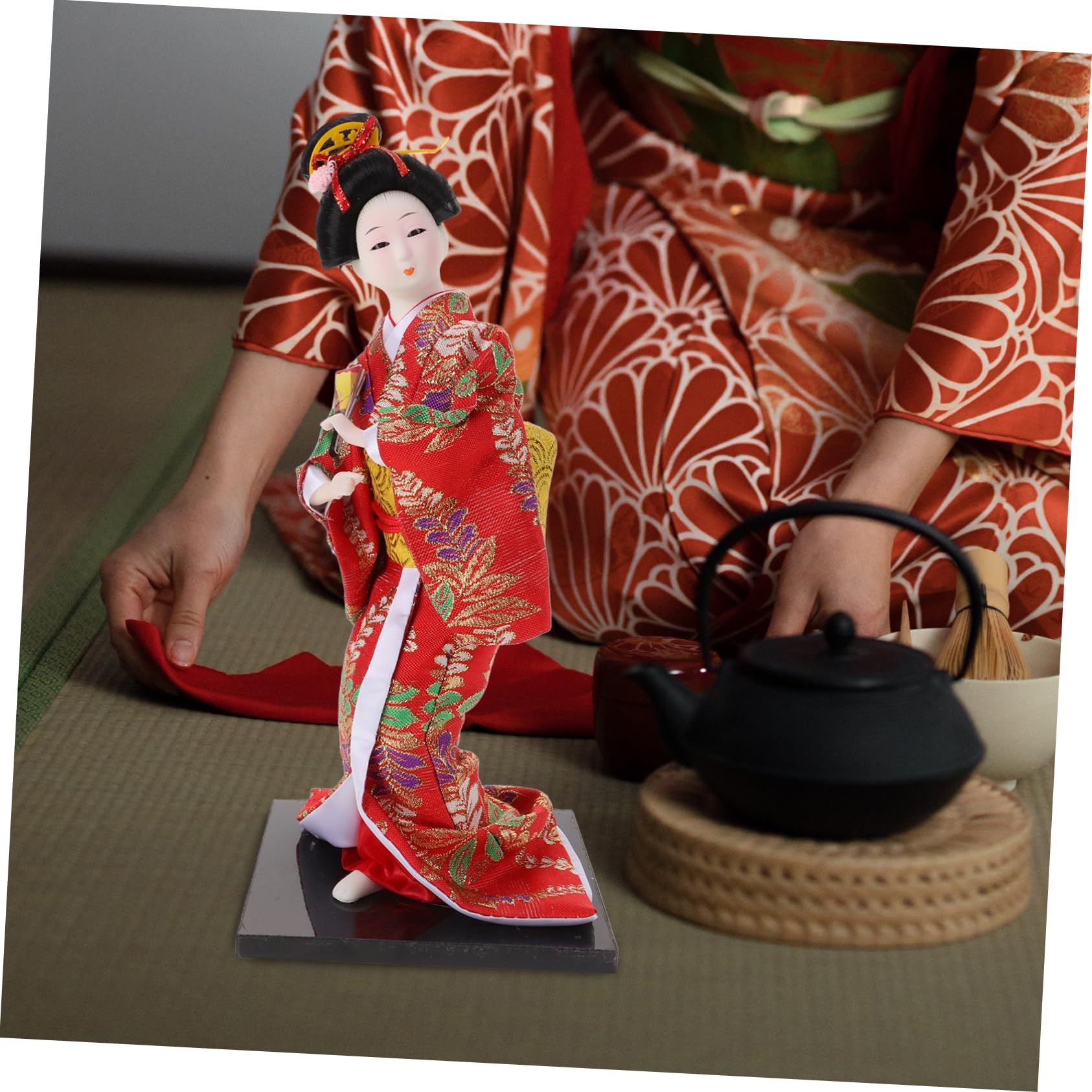 Adorno De Muñeca Kimono Japonesa Decoración De Mesa De Fiesta y Escritorio
