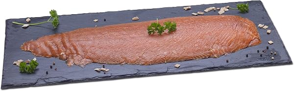 GreetFish Räucherlachs, Schottischer Lachs über Buchenrauch geräuchert, gesalzen, geschnitten, grätenfrei, 500g - 3