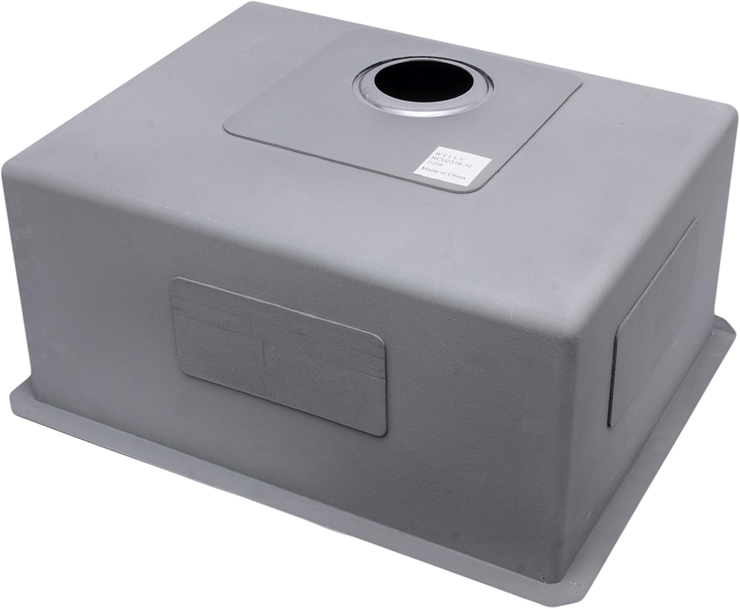 Wells NCU2318-10-1 Stainless Steel Kitchen Sink Package, 23 Inch, Brushed Matte Finish