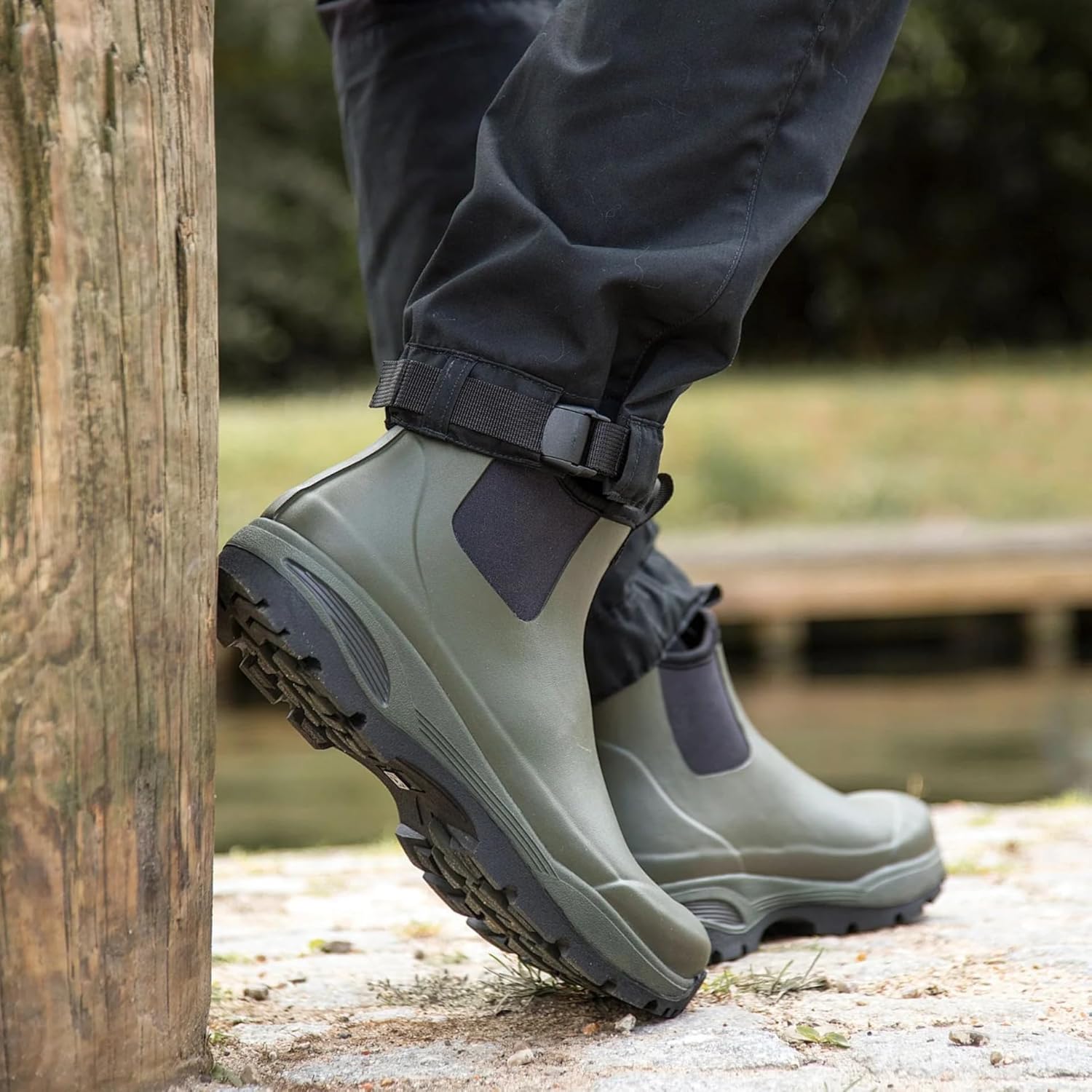 Men's Danish Pull-on Rubber Rain Boots | Waterproof Rubber, Neoprene Insulated with Ergonomic Insoles - Image 2