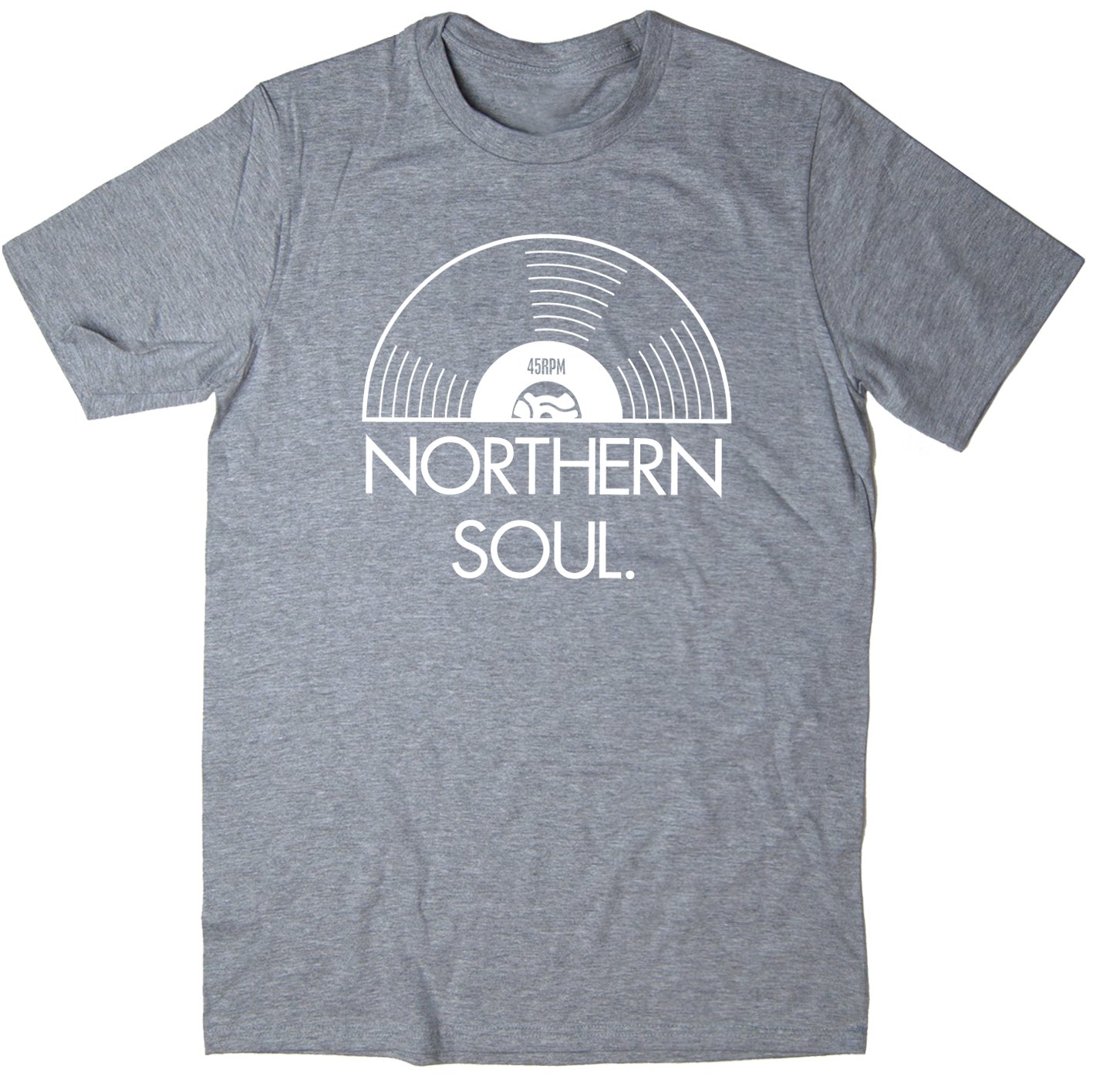 Rocket Fuel 'Northern Soul' Mens Funny Printed T-Shirt - Grey - Medium
