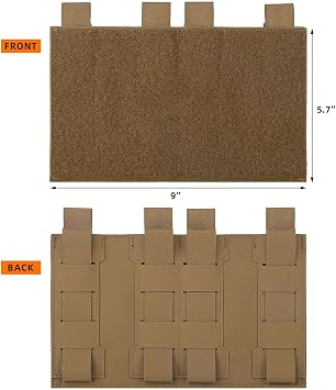 KRYDEX OUTDOOR Tactical MOLLE Hook&Loop Panel,1Pcs Molle Loop Panel