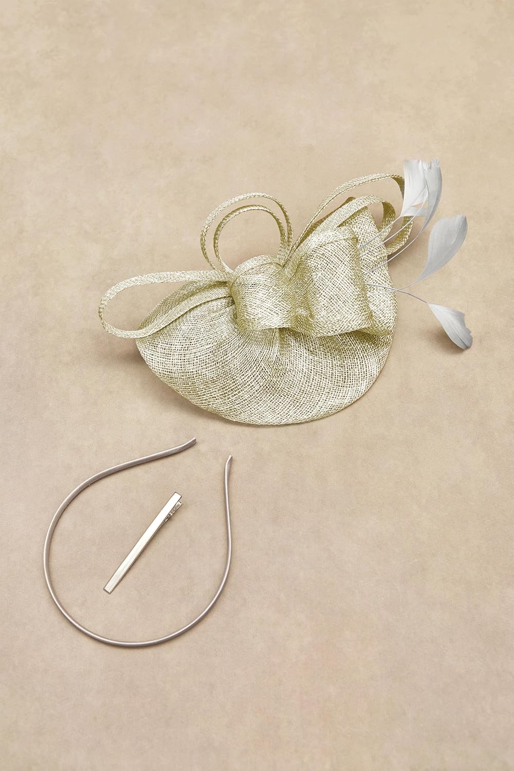 BABEYOND Women's Pillbox Fascinator Hat Kentucky Derby Hat Feather Fascinator Headband Tea Party Fascinator Hat for Cocktail - Image 3