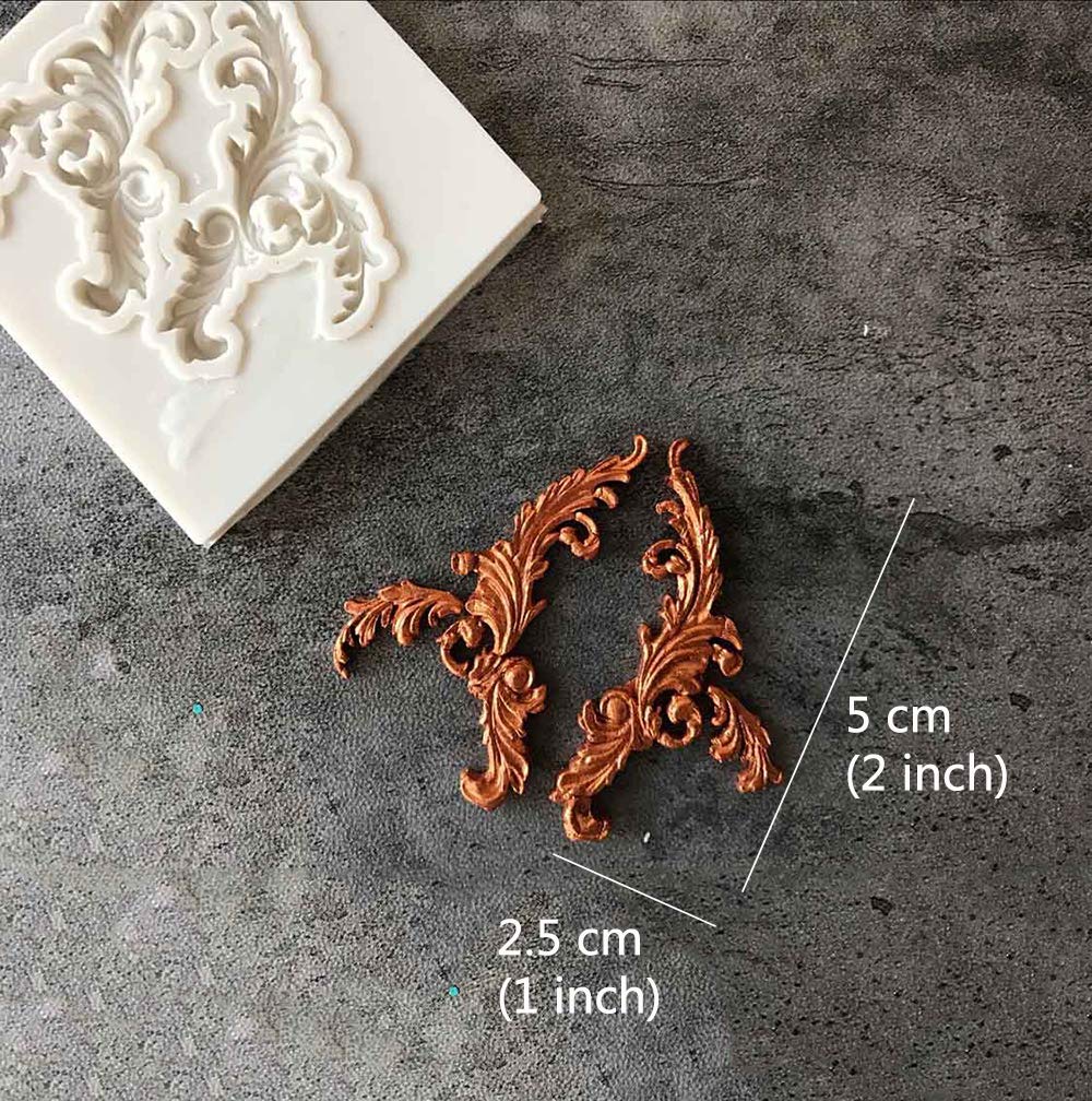6 Stampi Silicone Per Cornici Torta Stile Barocco - Decorazione 3D Per Fondente, Cioccolato E Biscotti - Foto 8
