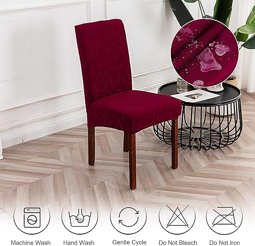 Vista 133 de Genina Fundas impermeables para sillas Parsons de comedor, fundas elásticas para sillas Parsons para comedor, cocina, funda protectora para silla