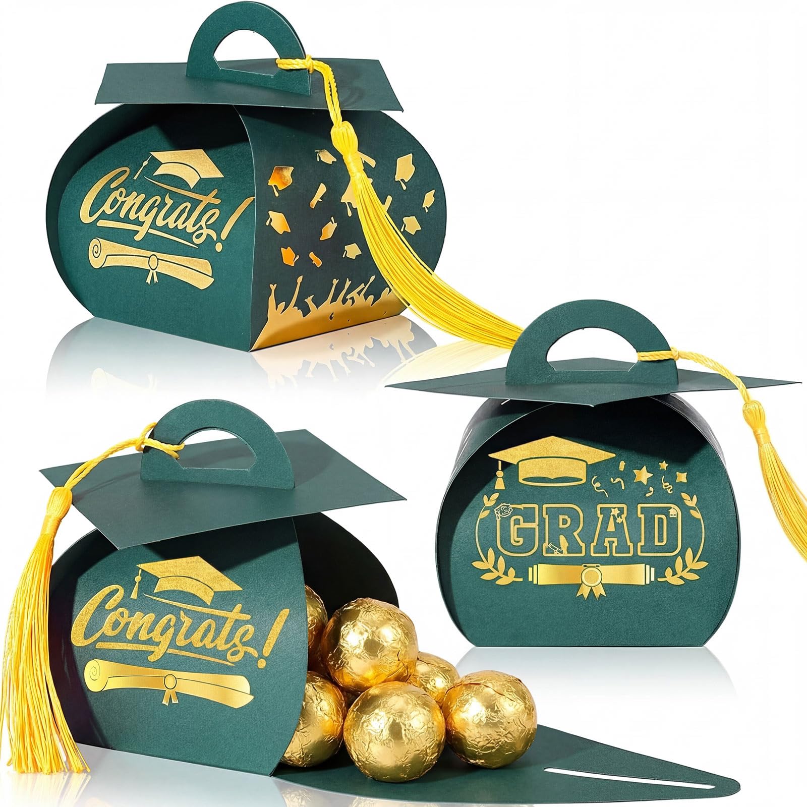 Amazon.com: Spakon 30 Pcs Graduation Cap Gift Box Graduation Party