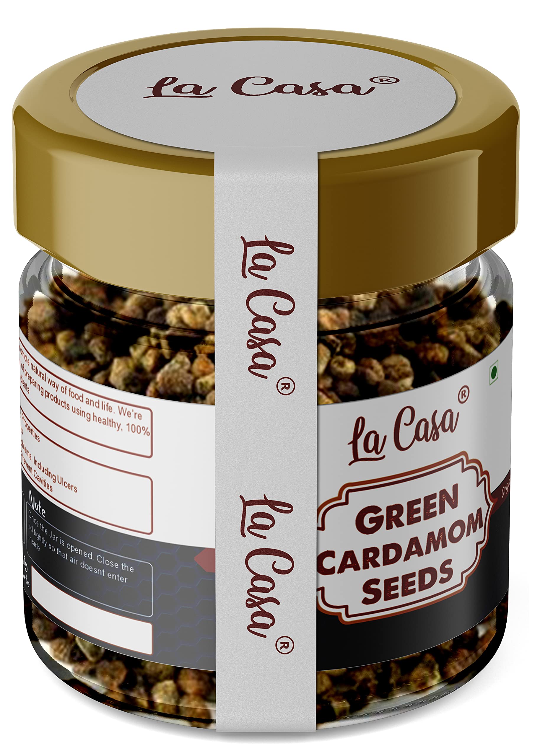 La Casa Premium Green Cardamom Seeds Elaichi Dana | Natural, Organic, Aromatic, Decorticated | 50gms | (B0957W9QJT) Amazon Price History, Amazon Price Tracker