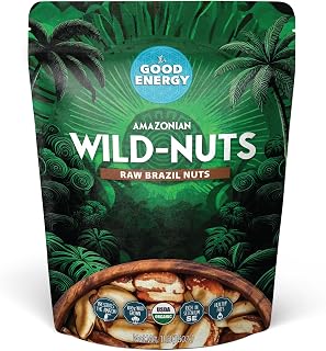 It's Good Energy Organic Brazil Wild Nuts | Raw Brazil Nuts | 100% Wild Grown, Sustainably Collected | Prevents Deforestation | Rich in Selenium | Non-GMO, Natural Snack | 1 LB