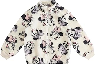 Disney Minnie Mouse Winnie the Pooh Girls Sherpa Coat Jacket for Infant, Toddler, and Big Kids