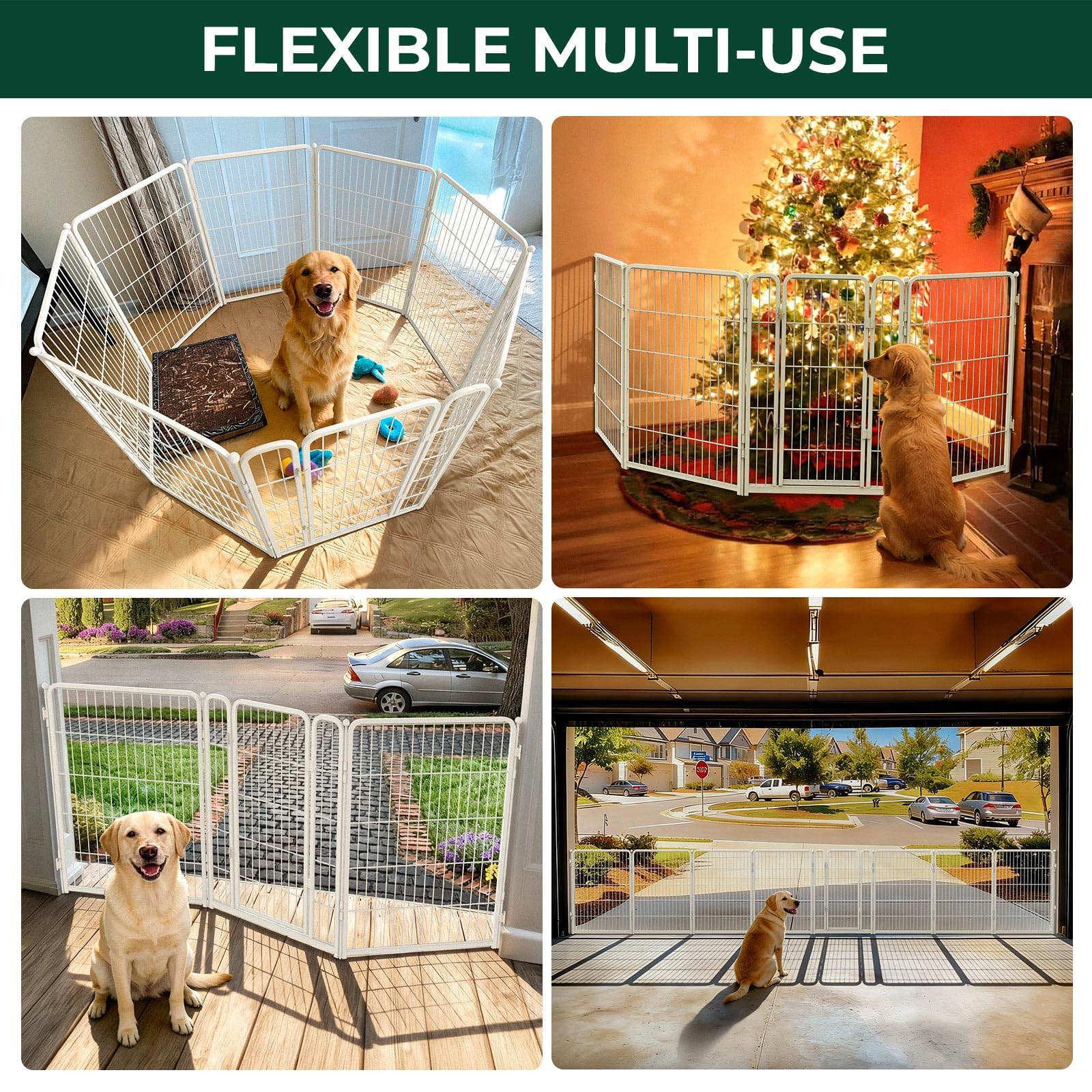 Amazon.co.jp: FXW 超ワイド 室内用|犬用ゲート 伸縮式 最大幅約557cm