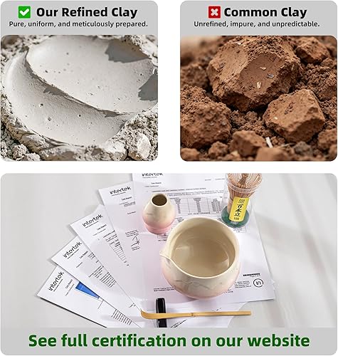 Miniatura 6 de TEANAGOO Juego de 7 batidores de matcha, juego de matcha rosa, kit de polvo de matcha de ceremonia, juego de té matcha para hacer café con leche,