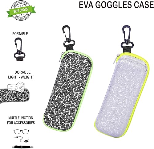 Miniatura 5 de Gafas de natación para niños de 3 a 14 años, paquete de 2 gafas de natación para niñosniñosniñas con estuche