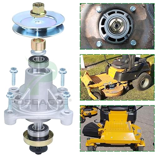 Miniatura 5 de POSEAGLE 604214 Husillo para cortacésped Hustler reemplaza Excel Hustler 604214, Hustler Raptor 604214, husillos Hustler Raptor de 52 pulgadas para