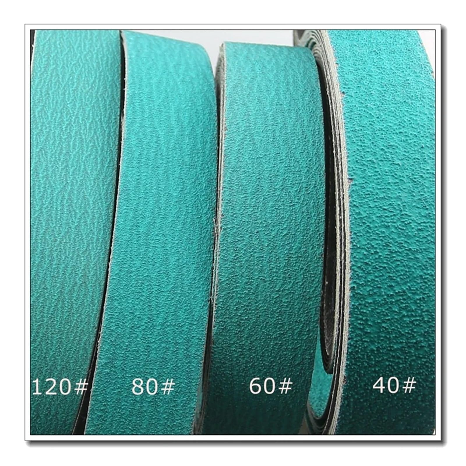 4 nastri abrasivi in ​​zirconia da 1220x50 mm, 2"x48" for la rimozione di materiali pesanti(P80)