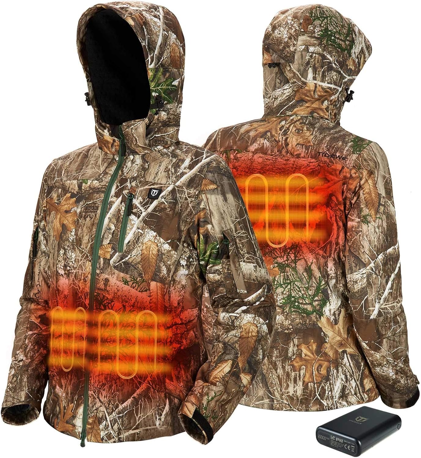 Buy TIDEWE Heated Jacket for Women with Battery Pack (Black, Pink, Camo