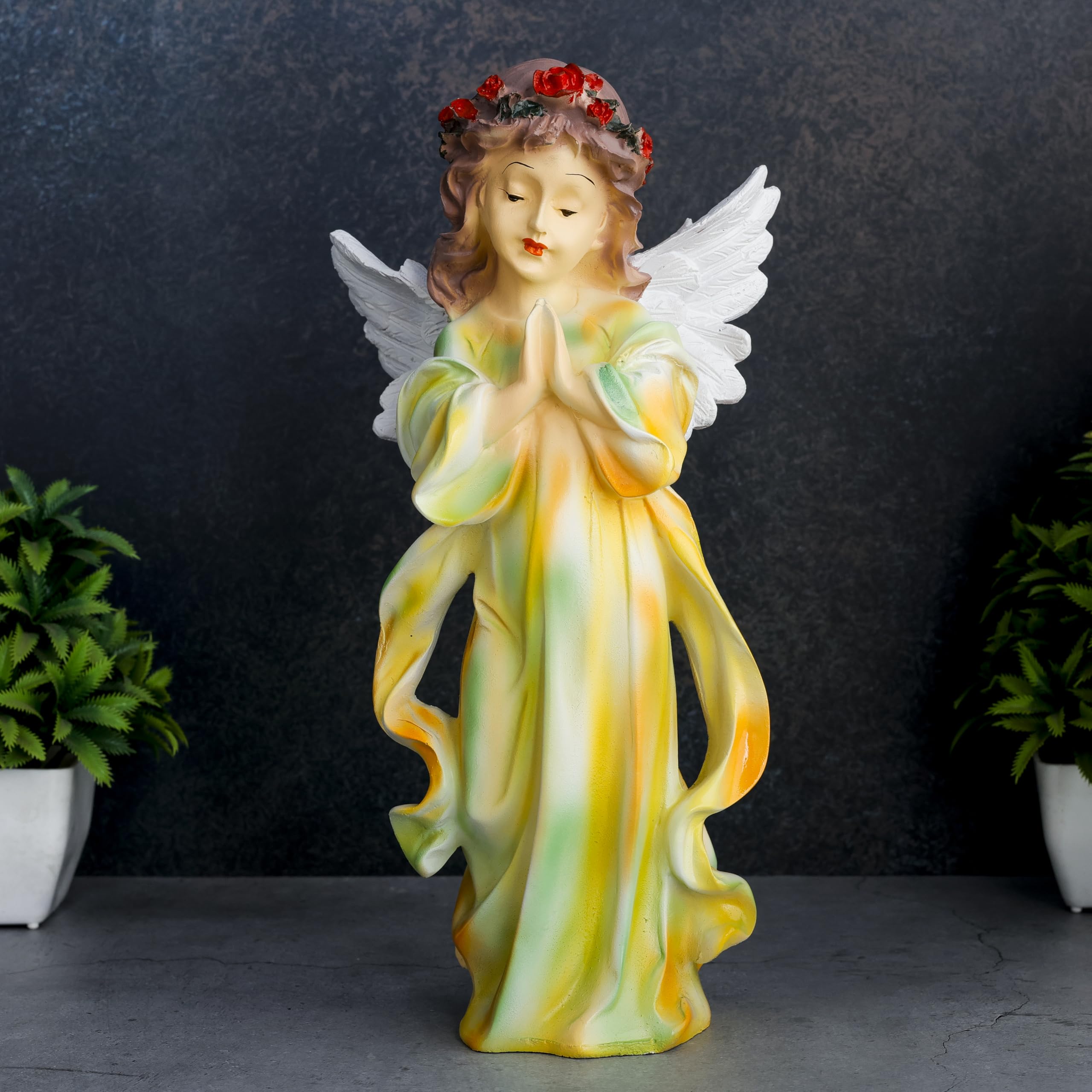 Buy Global Grabbers Praying Angel Statue for Good Luck Showpiece