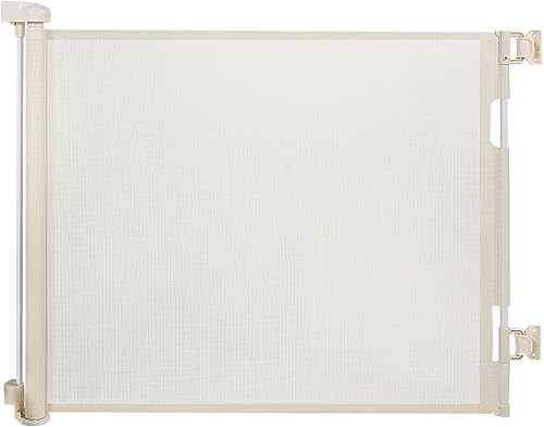 Puerta retráctil de seguridad para bebés o mascotas, 41pulgadas de alto, hasta 79pulgadas de ancho, malla de seguridad para puerta, escalera,