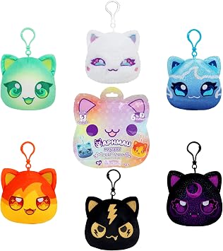 Aphmau 6  MeeMeow Mystery Plush Clip Ons   Elemental, Official Aphmau Merch,Blind Bag,1 of 6 Possible, Styles May Vary
