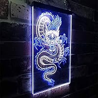 Vista 19 de ADVPRO Chinese Dragon Room Display Dual Color LED Neon Sign Green & Red 16" x 24" st6s46-i3225-gr