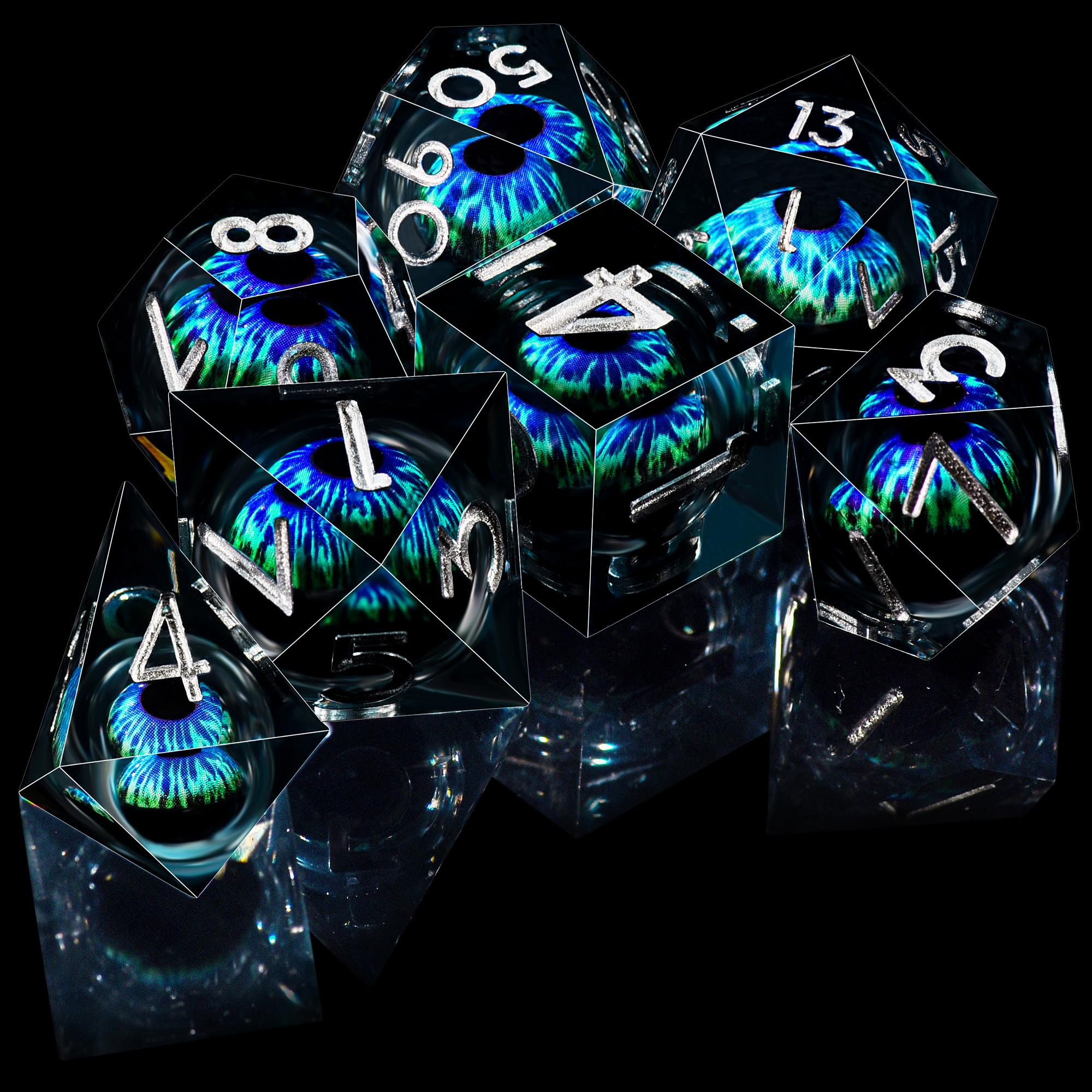 DND Würfel-Set (7-teilig) & 3D-gedrucktes Drachenei – Spielzeug Für RPG, D&D, MTG Mit Geschenkbox