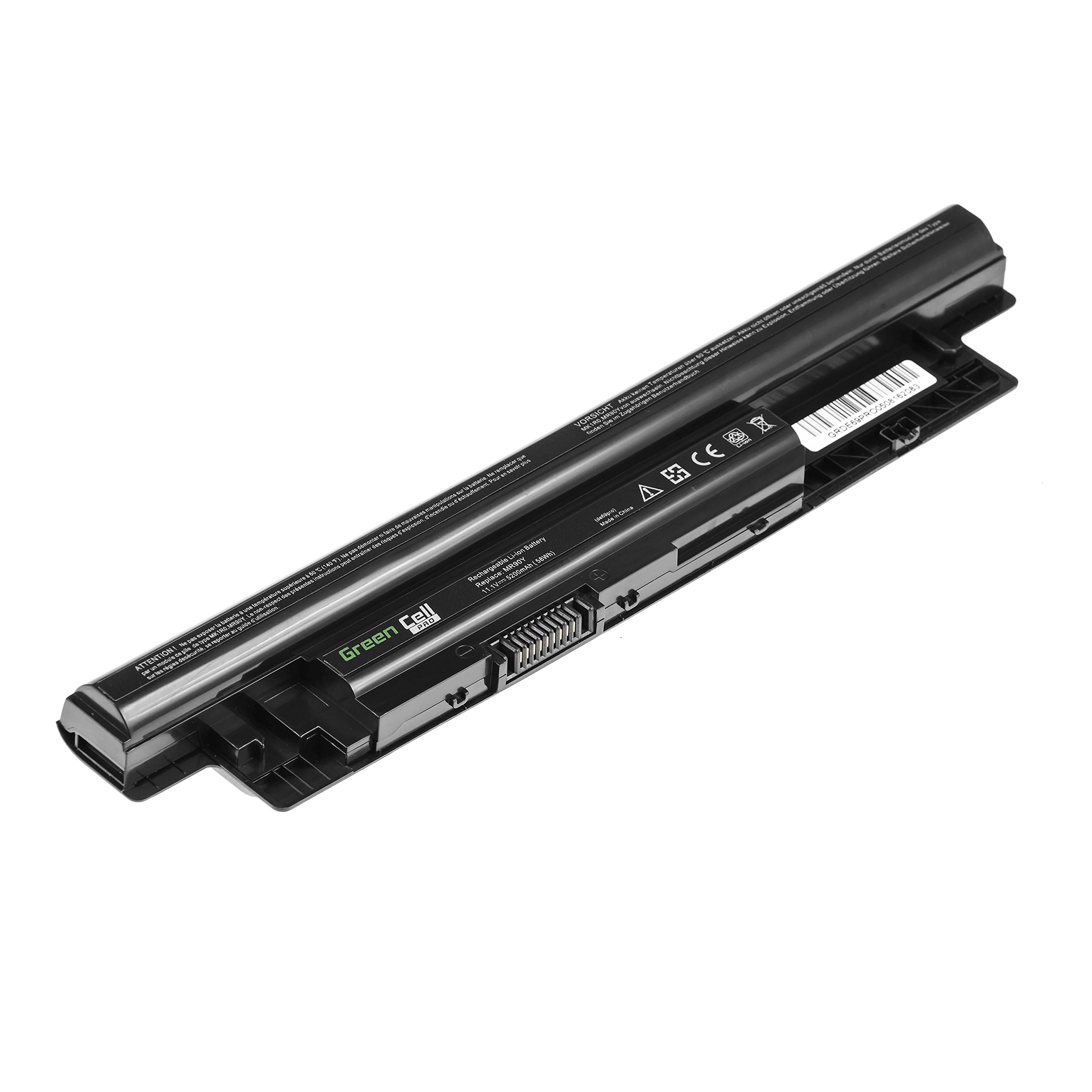 Green Cell PRO Bateria MR90Y XCMRD do Dell Inspiron 15 3521 3531 3537 3542 3543 15R 5521 17R 5721 (5200mAh 11.1V Czarna)