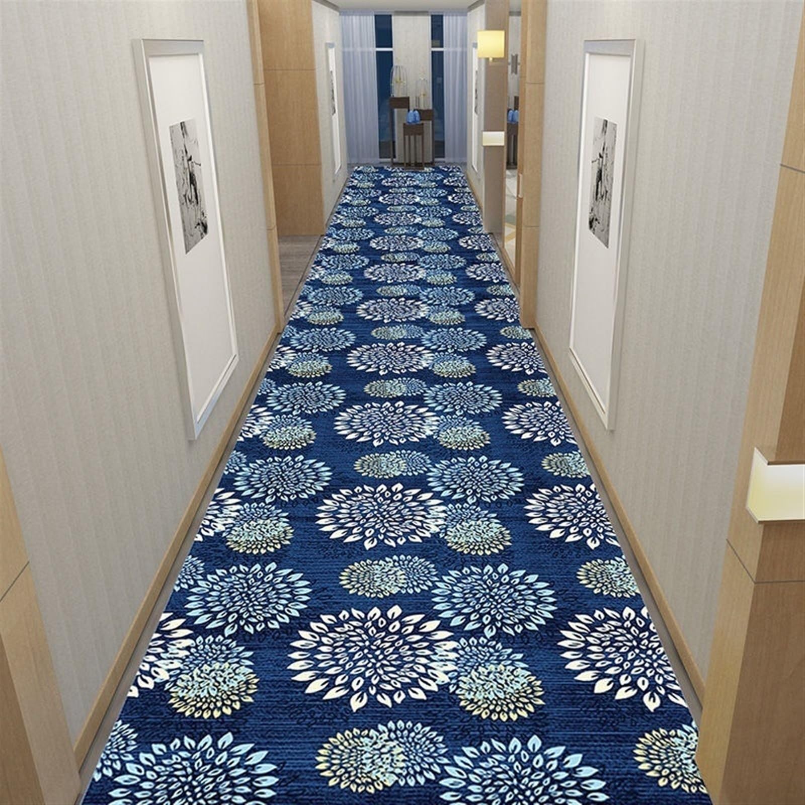 Tapis lavable pour couloir et salon design format 80 x 160 cm
