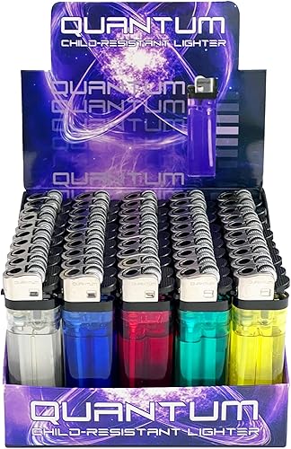 Miniatura 9 de Encendedores desechables (paquete de 50)  Quantum  Paquete de 55 unidades incluidas  Paquete de 55 encendedores en total