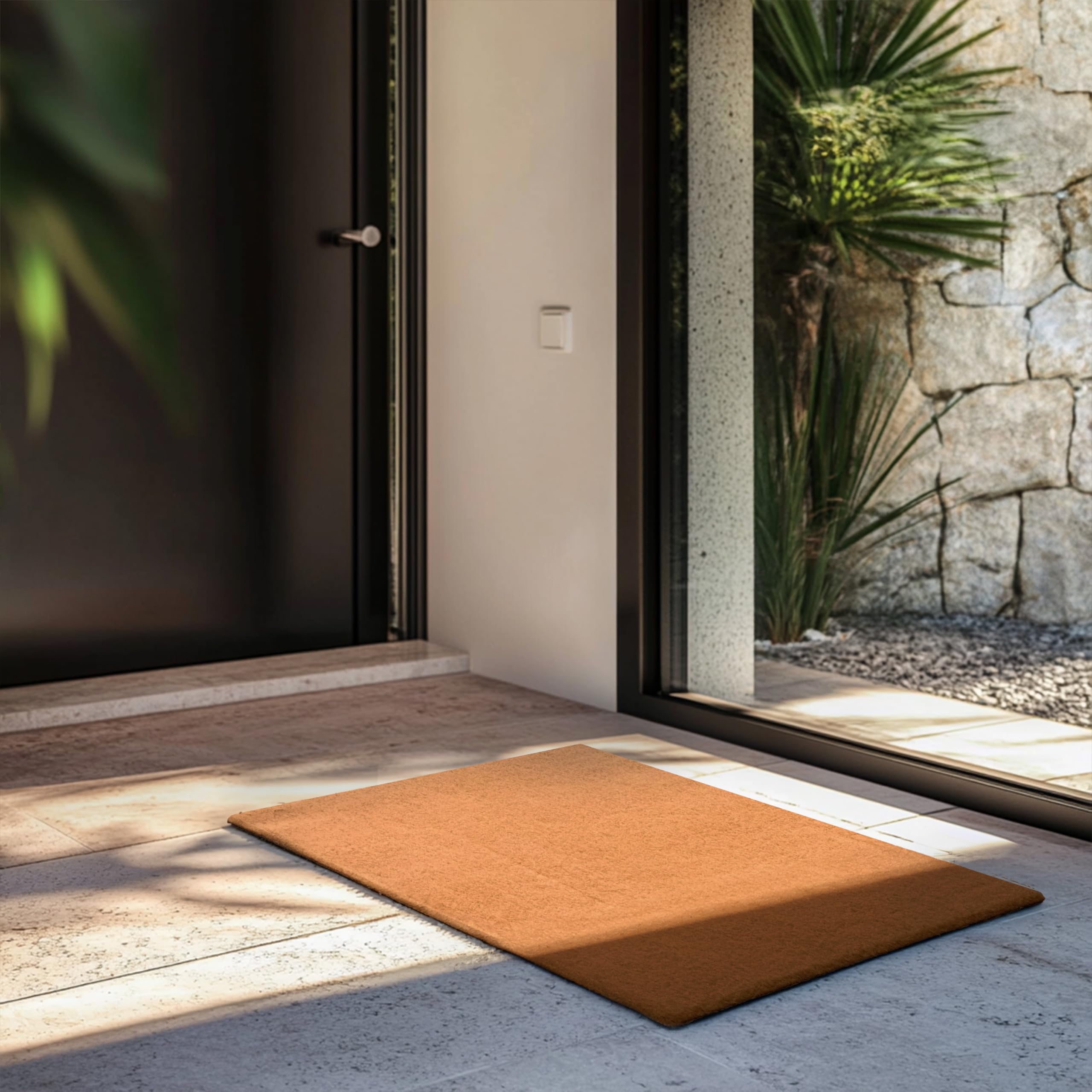 Rackhams Red Non-Shed Synthetic Coir Doormat - 60Cm X 40Cm