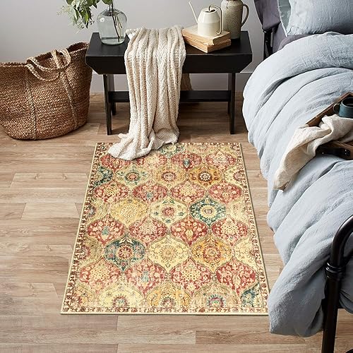 Vista 48 de Lahome - Alfombra de marroquí tejida, alfombra para cocina, pasillo, antideslizante, pasillo para entrada, pasillo de lavadero, dormitorio, 274 x