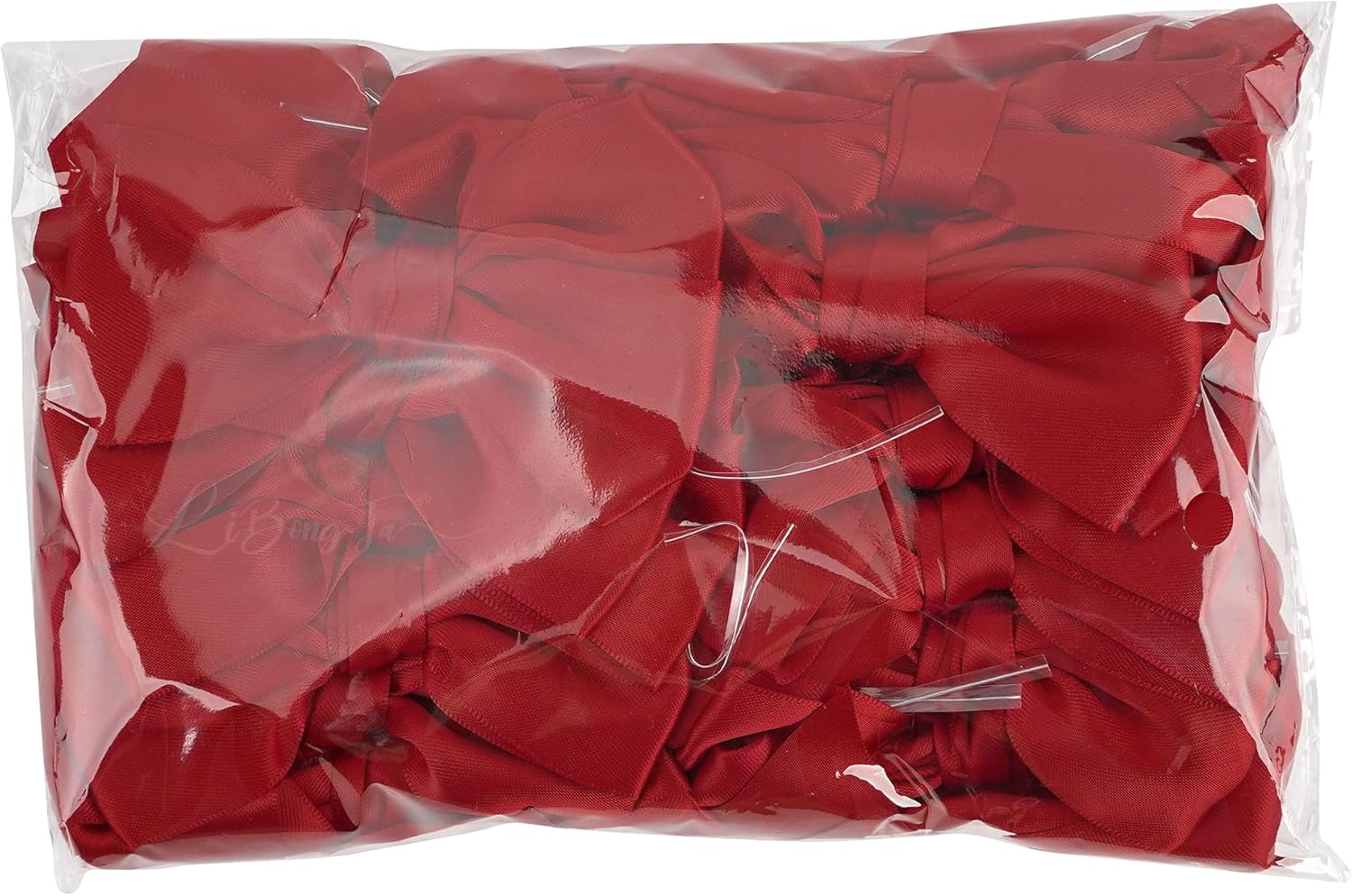 4 Inch Red Gift Bow Satin Ribbon Bows for Crafts, Pre-Tied Bows, Twist Tie Bow for Treat Bags, Premade Decorative Bow, Wrapping Bows for Presents, Wedding, Baby Shower-24 Counts - Image 8