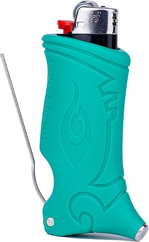 Toker Poker funda para encendedor multiherramienta, vara retráctil de acero inoxidable y martillo de acero inoxidable