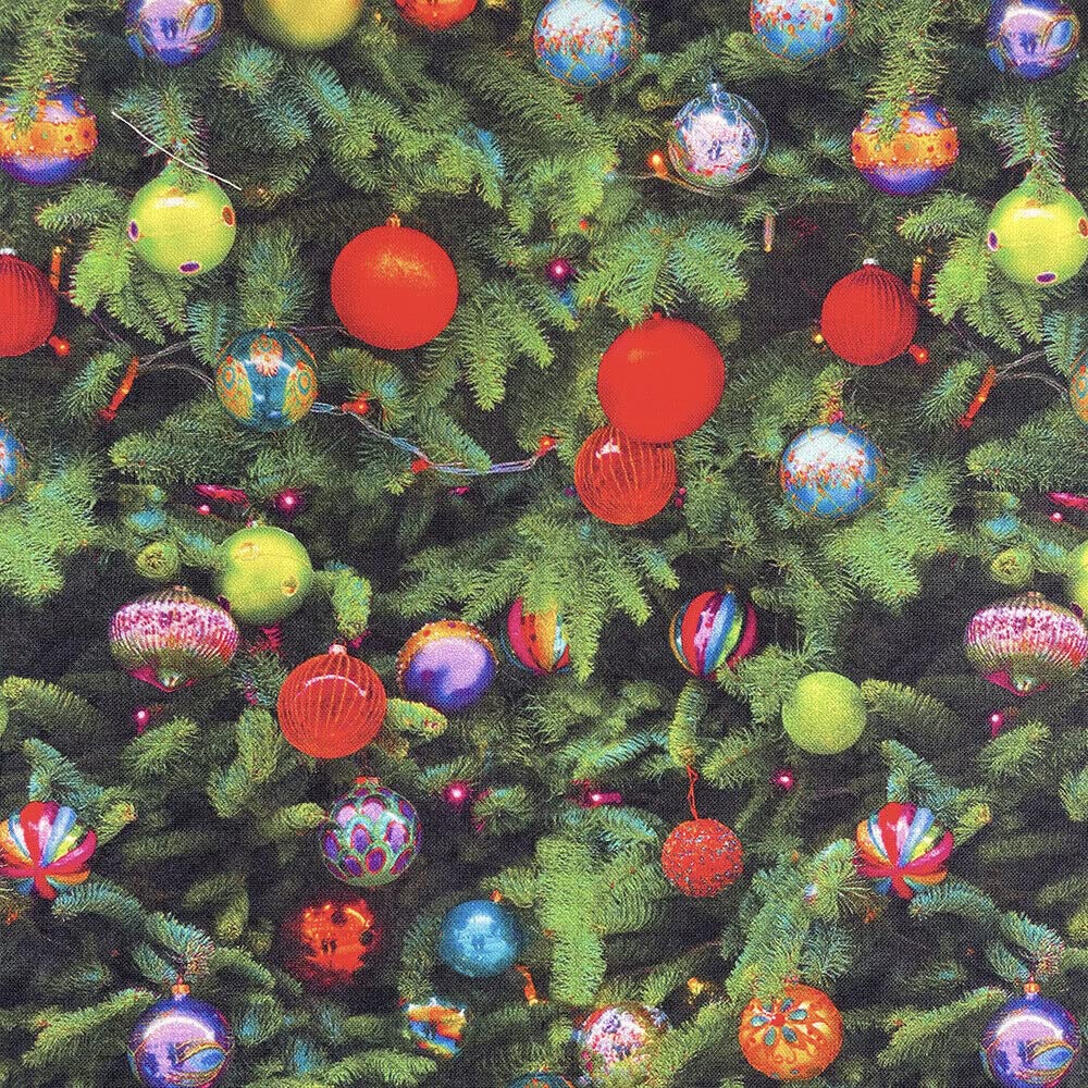 100% Cotton Christmas Fabric Material Sold By the Metre 140cm Wide - Christmas Baubles - CC329 - Fat Quarter โ image 1