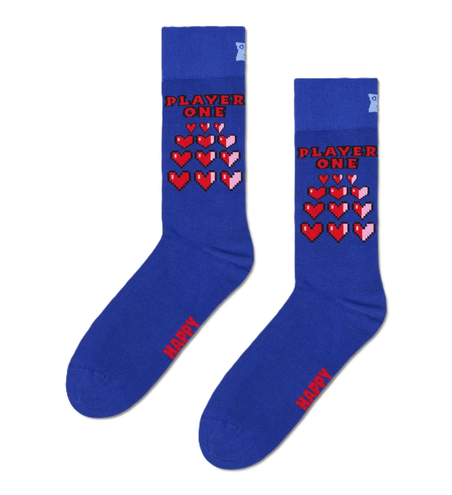 Happy Socks Calzini crew con motivo a banane per uomo e donna, 36-40 e 41-46