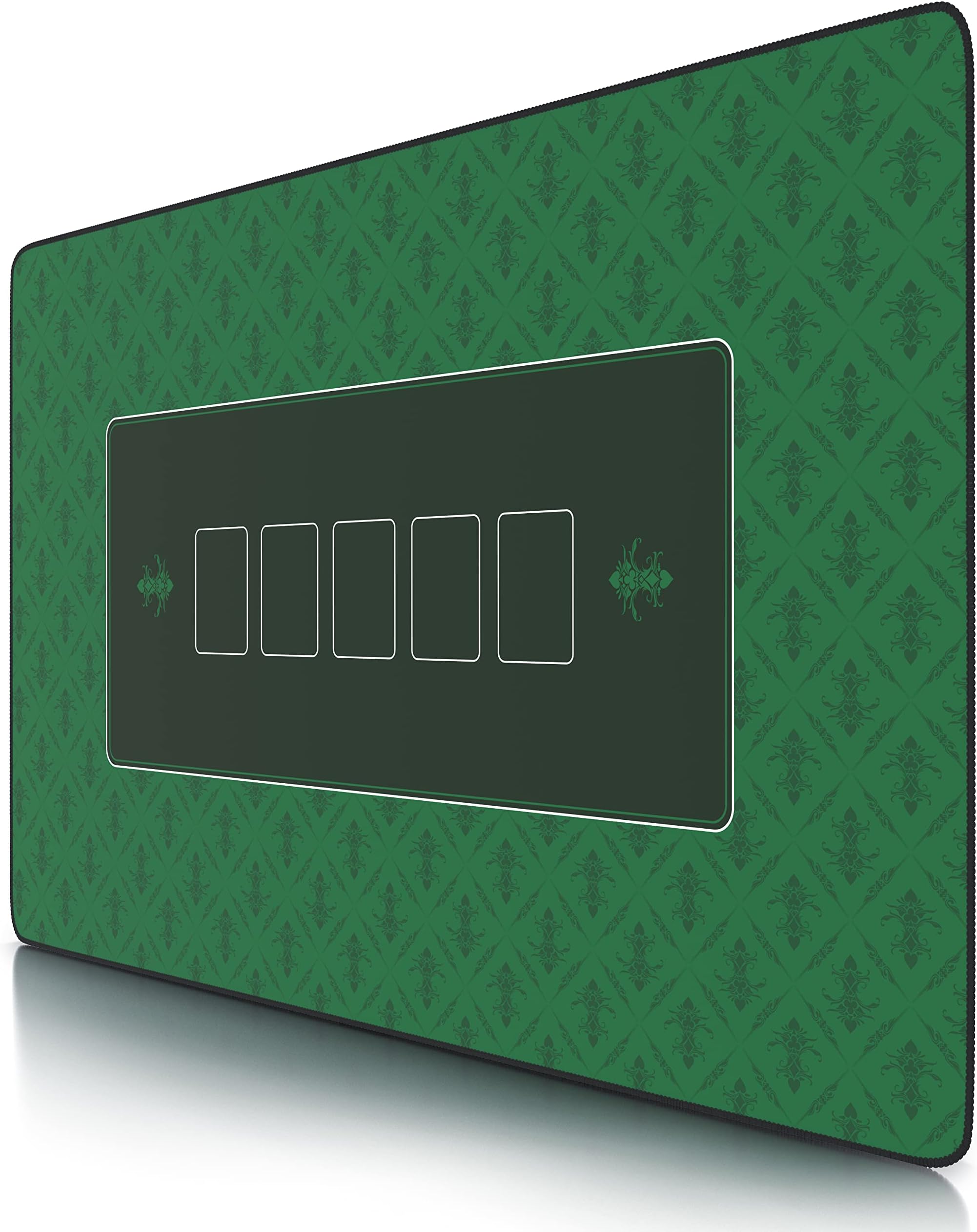 CSL XXL Poker Mat โ 1000 x 600 mm - XXL mousepad - table mat large size - rubber base for stable grip on smooth surfaces โ green