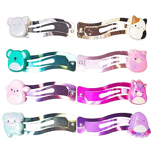 Vista 13 de LUV HER Barbie - Pinzas para el pelo para niñas, paquete de 8 unidades, multicolor a partir de 3 años Clips a presión