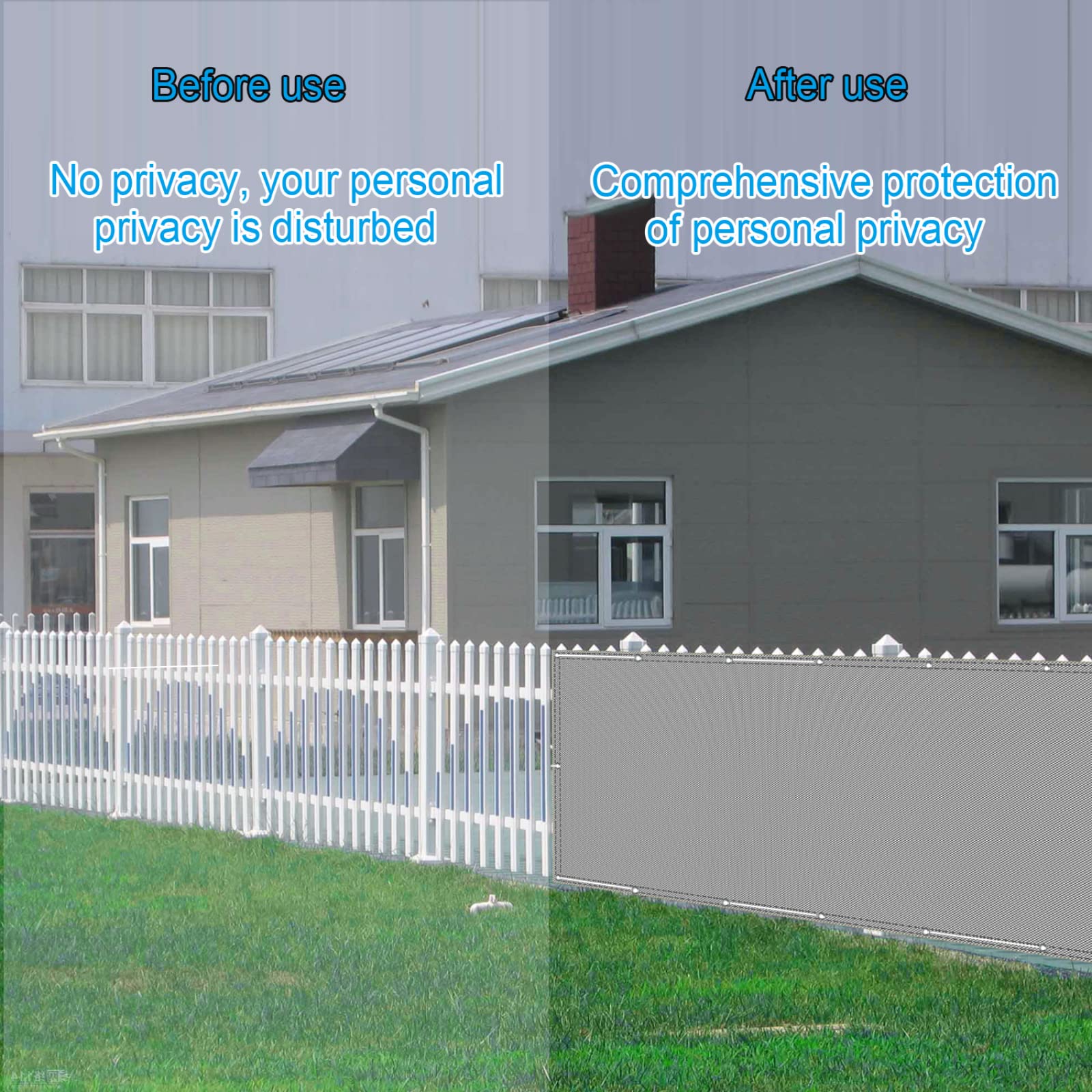 Zewnętrzna 70 x 1300 cm jasnoszara osłona przeciwsłoneczna na balkon podwórko patio ganek syntetyczna osłona przeciwwiatrowa do przyczepy kempingowej można przycinać i