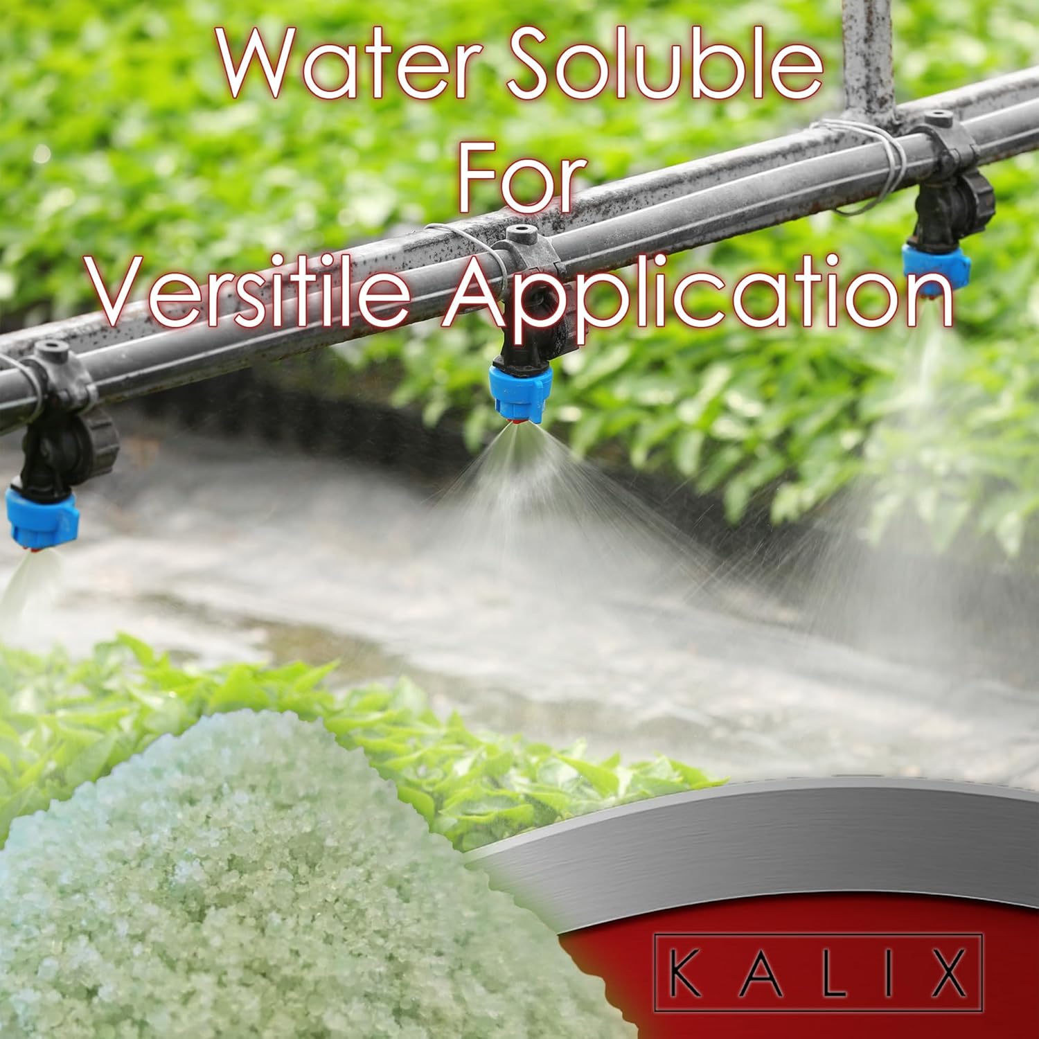KALIX 30‑10‑10 Water Soluble Fertilizer | High Nitrogen All‑Purpose Plant Food for Vigorous Vegetative Growth | Fully Soluble NPK for Vegetables, Trees, Shrubs, Lawns & Hydroponics – 25 lb