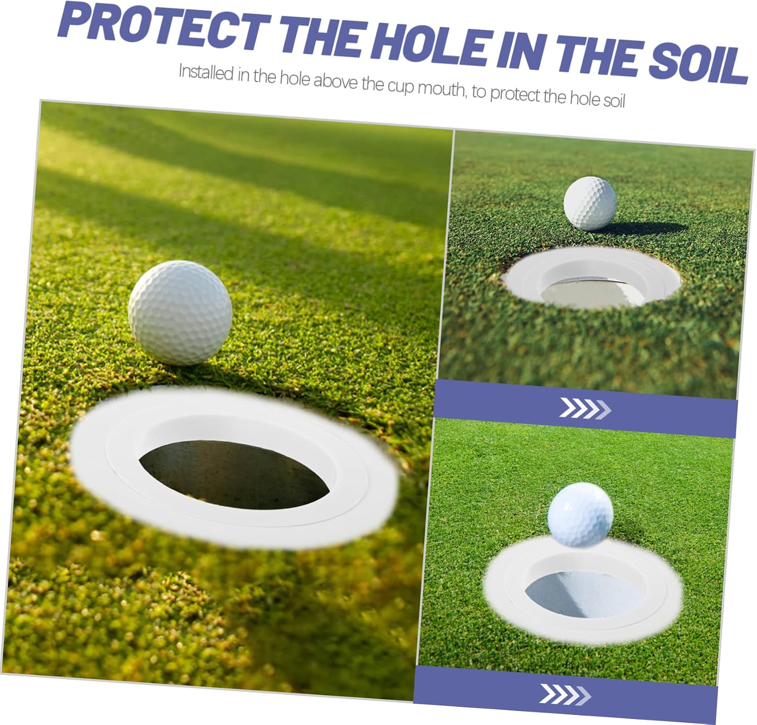 HEMOTON 1set Golf Practice Cup Thickened Putting Cup Tool for Training Material Improves Hole Visibility and Stability of Golf Training Equipment