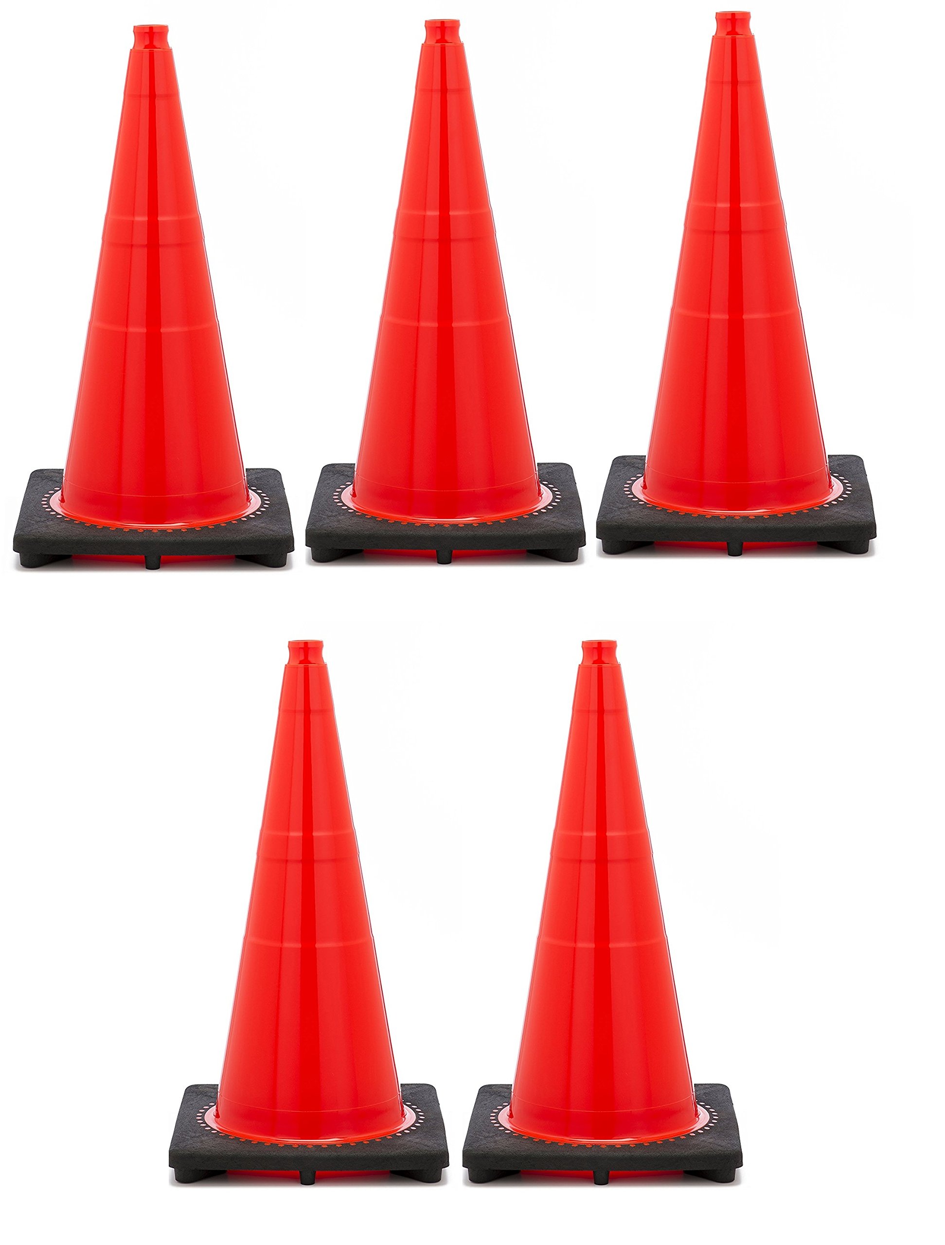 KS Unisex Plastic Weighted Base Cones, 18 inches, Red (Pack of 5)-picture-10