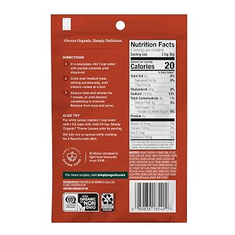 SIMPLY ORGANIC Organic Chicken Gravy Mix, 0.85 OZ