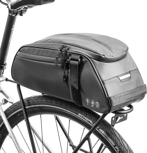 BAIGIO Bike Trunk Pannier Waterproof Bicycle Rear Seat Bag Cycle Storage Pouch with Shoulder Strap