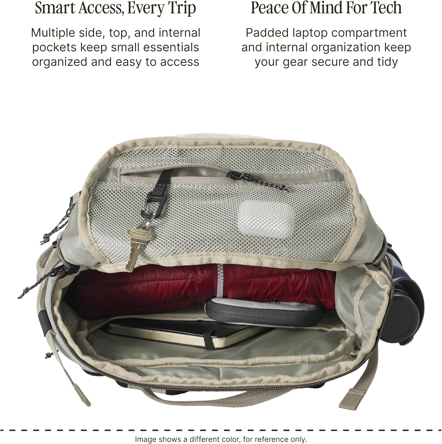 eagle creek Explore Backpack - Adventure Travel Backpack for Hiking - Comfortable Shoulder Straps - Easy Access Compartments - Reinforced Grab Handles - Removable Hip Belt - Black - 26L