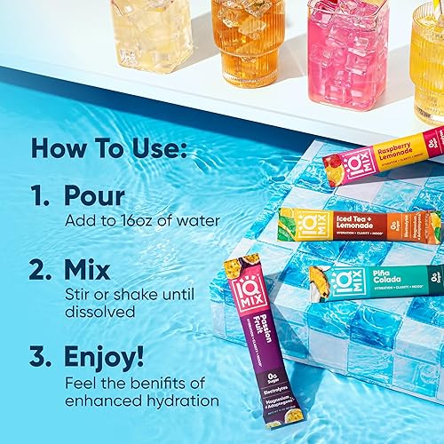 Miniatura 49 de IQMIX x Chef Thomas Keller - Polvo de Electrolitos para Hidratación – Fórmula 4 en 1 para Hidratación, Claridad Mental, Estado de Ánimo y