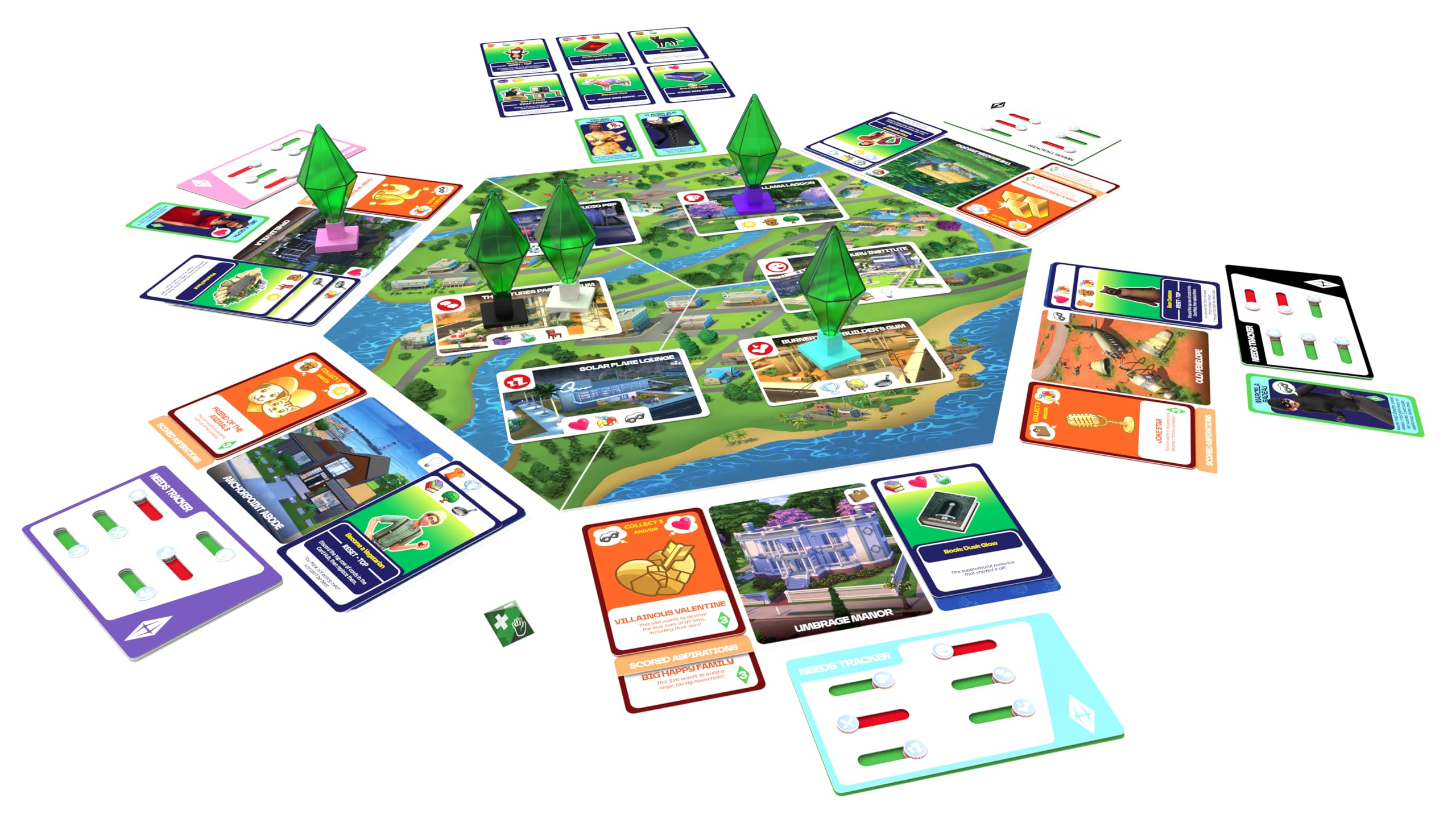 Goliath Games Prezentuje: The Sims - Gra Planszowa | Zarządzaj Twoimi Potrzebami i Realizuj Swoje Aspiracje! | Na podstawie popularnej serii gier | Gry planszowe dla dorosłych | Dla 2-5 graczy w wieku