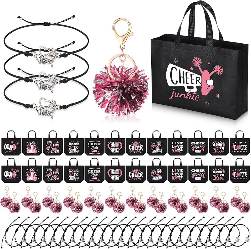 Landical Kit de presentes de torcida com 72 peças, rosa