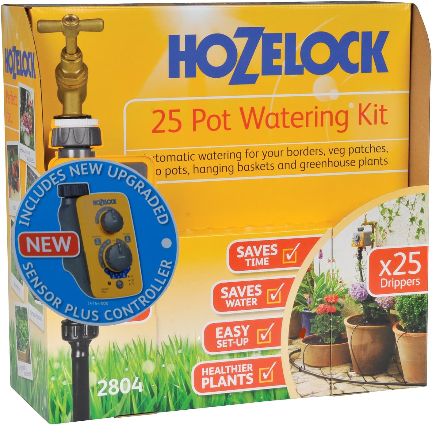 Hozelock 25 Pot Auto Watering System Kit with Digital Water Timer