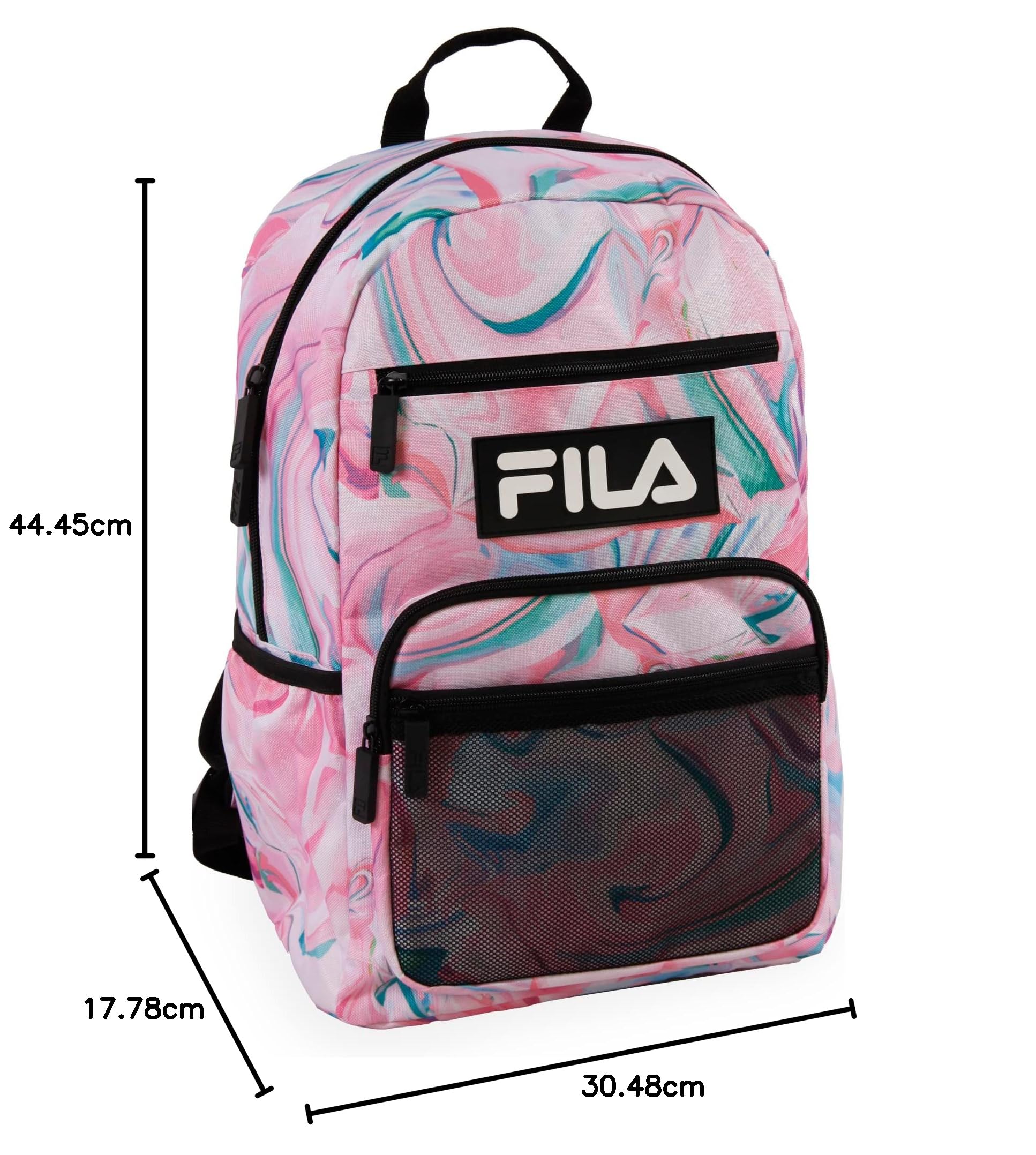 Fila Mochila unisex, Mármol rosa., Talla única, Vermont 2 - Mochila para portátil