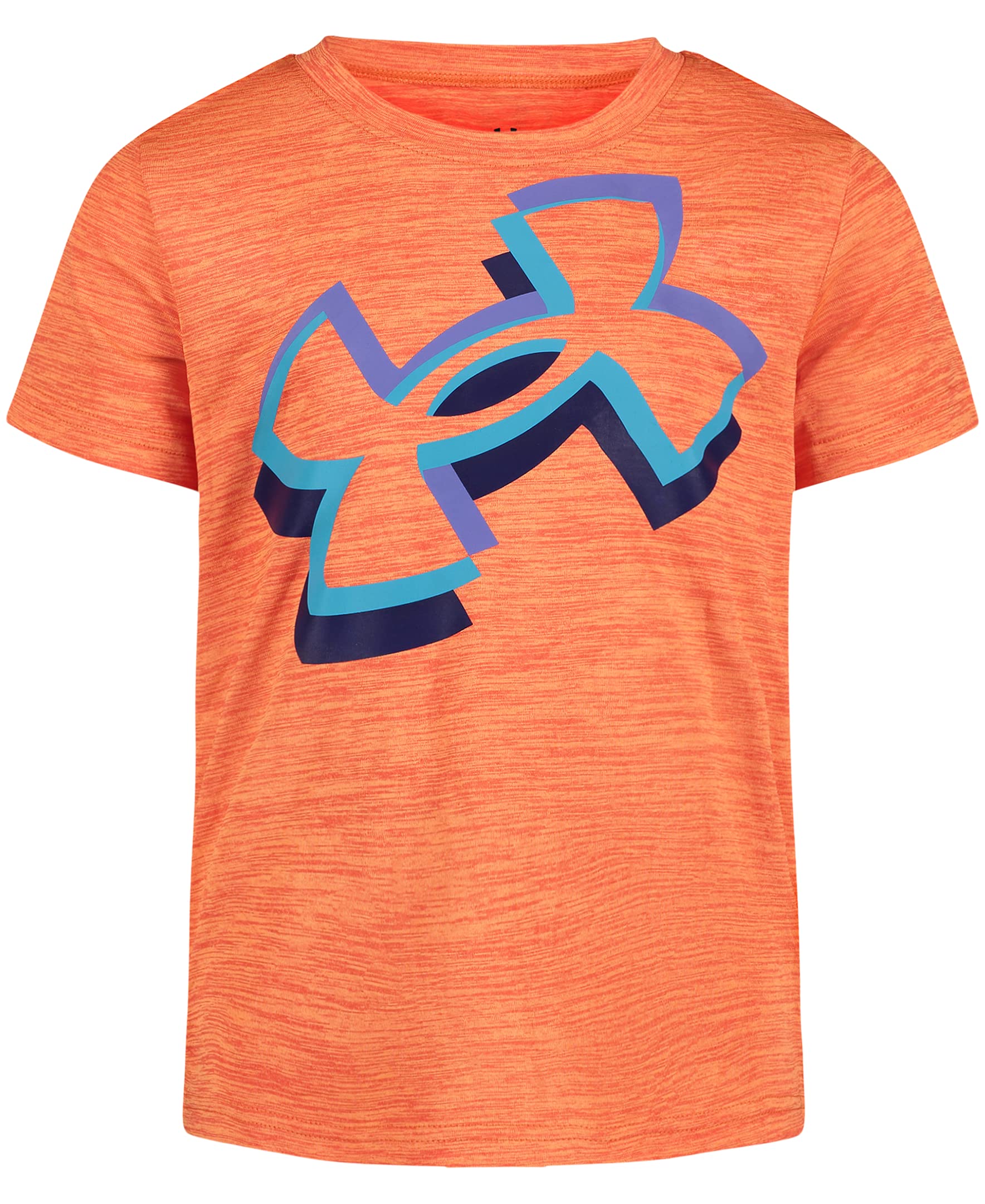T-shirt Under Armour bébé garçon Orange Blast imprimé baseball col rond