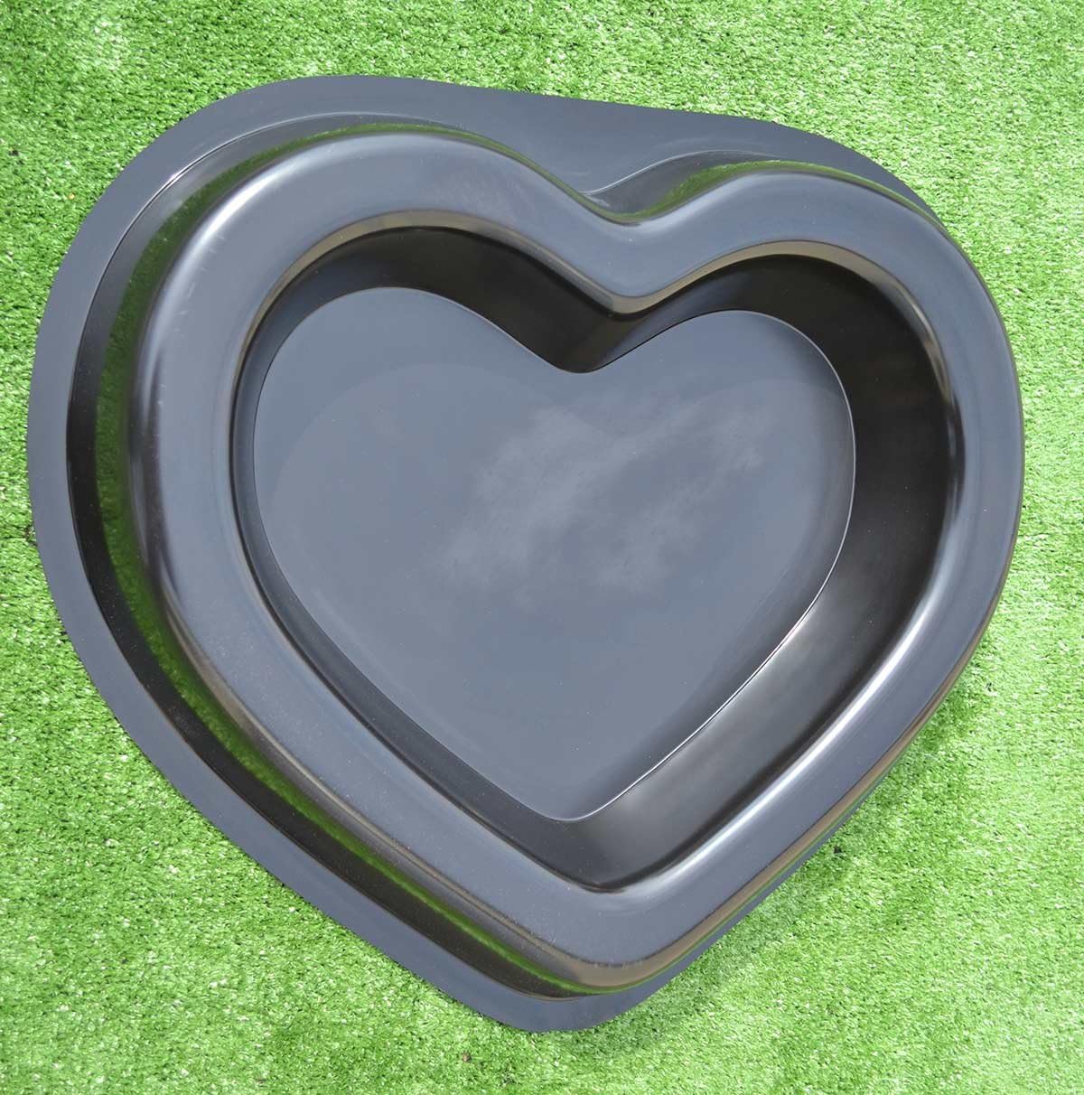 Concrete Mold Heart Decorative Flower Garden Decor Flower Garden (Heart) F04