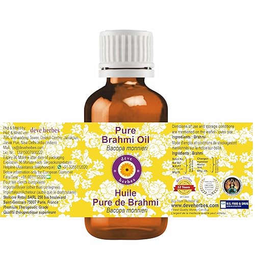 Miniatura 2 de dève herbes Aceite de Brahmi puro (Bacopa monnieri) 3.4 fl oz (3.38 oz)